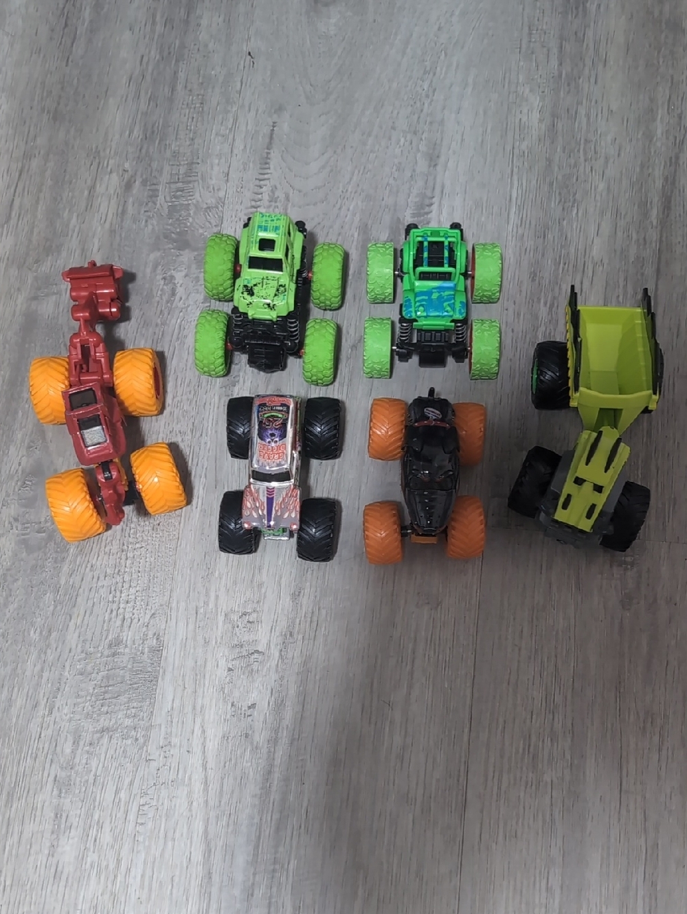 Green and Orange Monster Truck Toy Set - Kids Toys